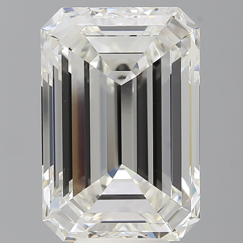 8.06 Carat Emerald Shaped, Ideal Cut, G Color, VVS2 Clarity, IGI Certified Lab Grown Diamond
