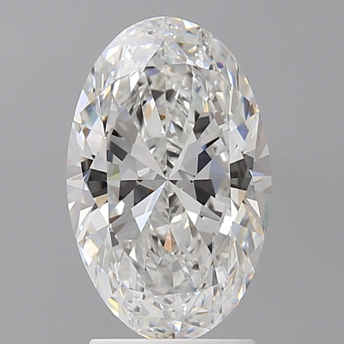 2.58 Carat Oval Shaped, Ideal Cut, E Color, VVS2 Clarity, IGI Certified Lab Grown Diamond