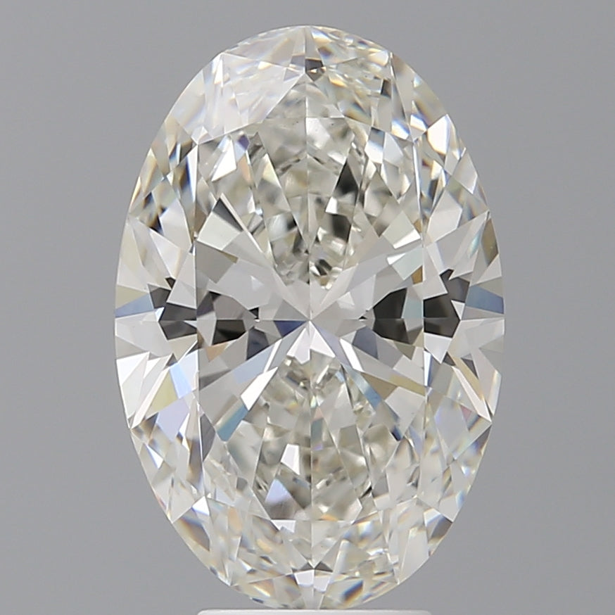 5.59 Carat Oval Shaped, Ideal Cut, G Color, VVS2 Clarity, IGI Certified Lab Grown Diamond