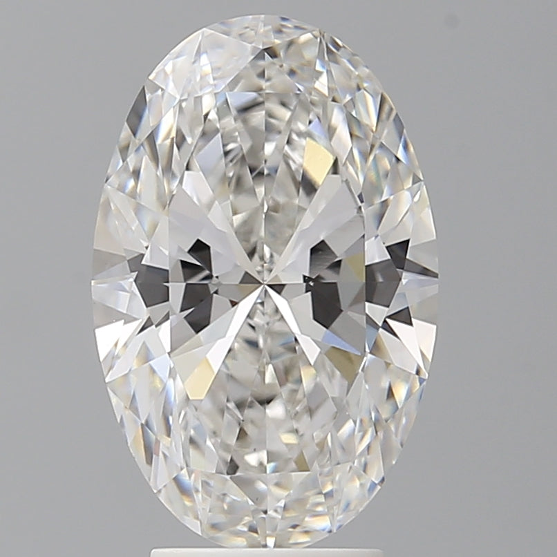 4.08 Carat Oval Shaped, Ideal Cut, F Color, VVS2 Clarity, IGI Certified Lab Grown Diamond