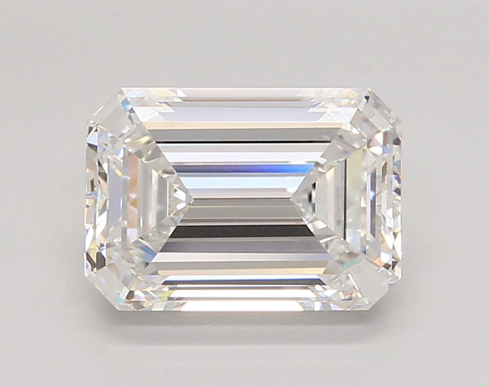 3.90 Carat Emerald Shaped, Excellent Cut, E Color, VVS2 Clarity, IGI Certified Lab Grown Diamond