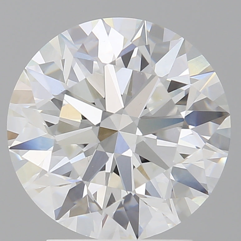 3.00 Carat Round Shaped, Excellent Cut, F Color, VVS2 Clarity, IGI Certified Lab Grown Diamond