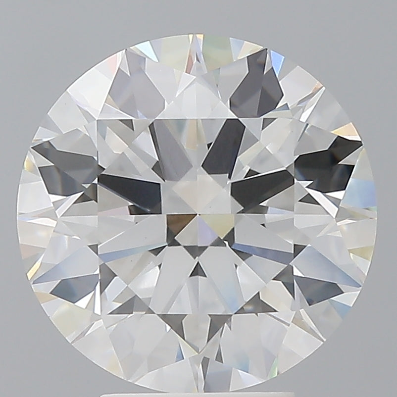 5.09 Carat Round Shaped, Excellent Cut, F Color, VVS2 Clarity, IGI Certified Lab Grown Diamond