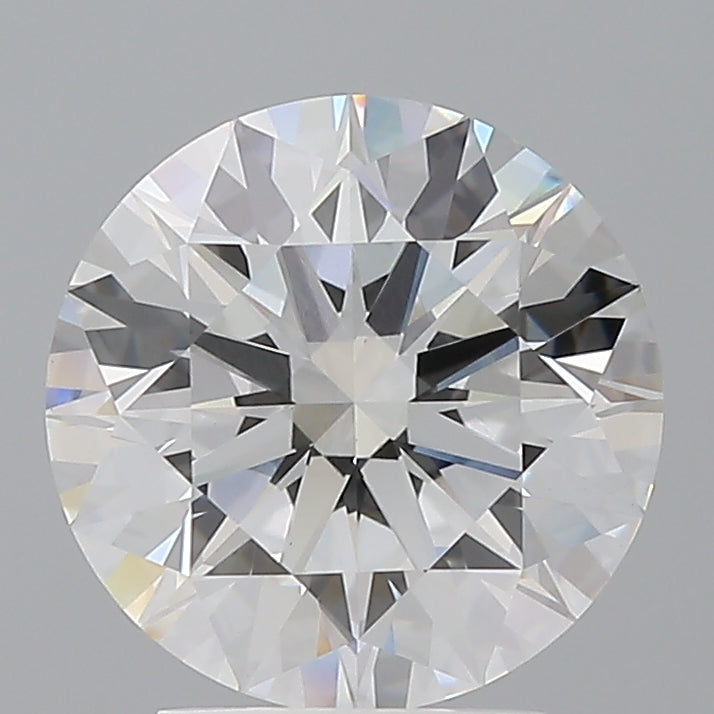 3.10 Carat Round Shaped, Ideal Cut, E Color, VVS2 Clarity, IGI Certified Lab Grown Diamond