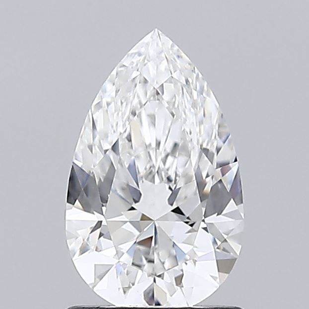 1.07 Carat Pear Shaped, Excellent Cut, E Color, VVS2 Clarity, IGI Certified Lab Grown Diamond