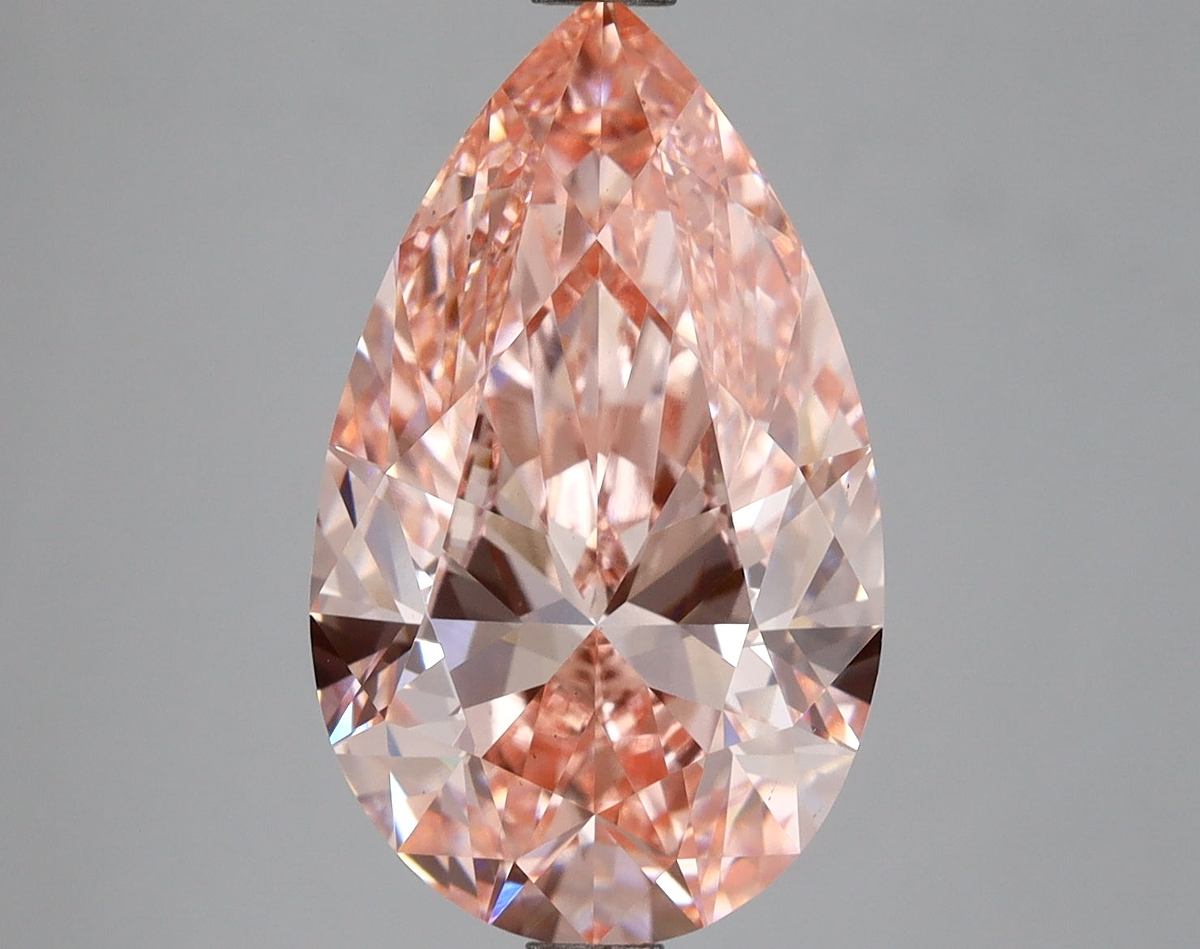 5.53 Carat Pear Shaped, Ideal Cut, VS1 Clarity, IGI Certified Lab Grown Diamond