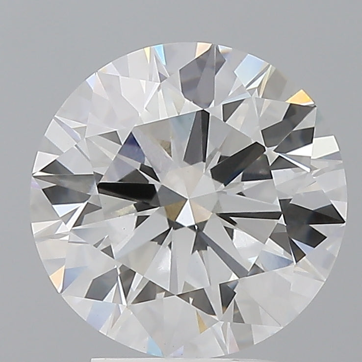 3.54 Carat Round Shaped, Ideal Cut, F Color, VVS2 Clarity, IGI Certified Lab Grown Diamond