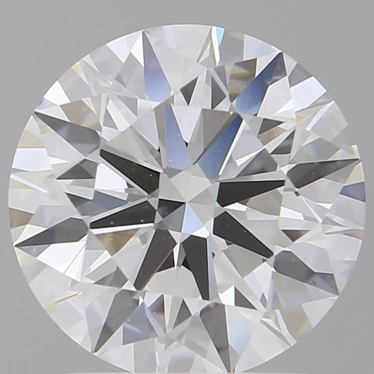 2.10 Carat Round Shaped, Ideal Cut, E Color, VVS2 Clarity, IGI Certified Lab Grown Diamond