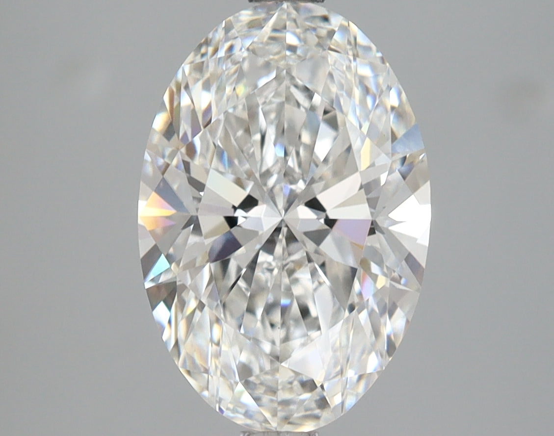3.09 Carat Oval Shaped, Ideal Cut, E Color, VVS2 Clarity, IGI Certified Lab Grown Diamond