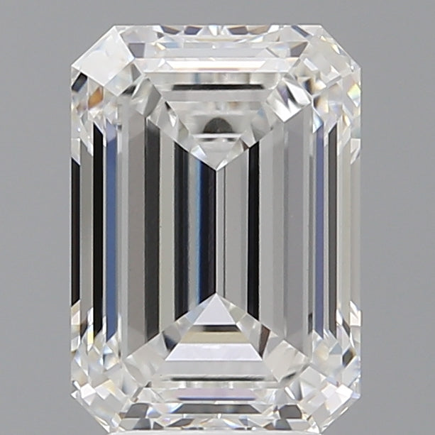 3.60 Carat Emerald Shaped, Ideal Cut, E Color, VVS2 Clarity, IGI Certified Lab Grown Diamond