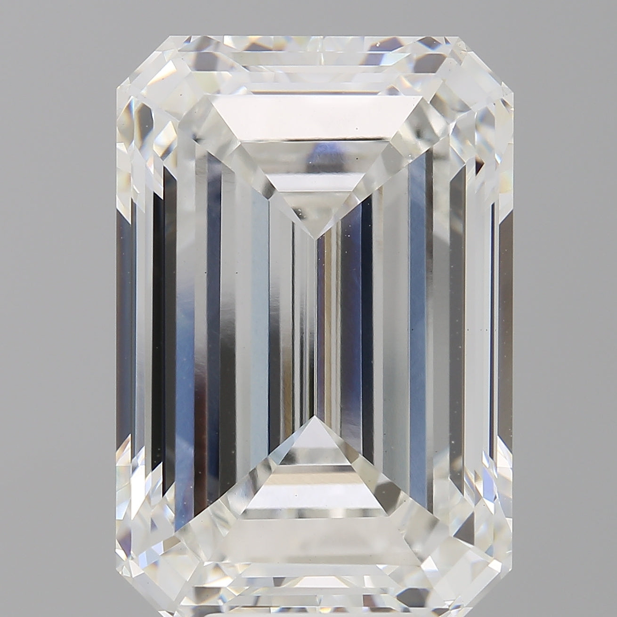 10.08 Carat Emerald Shaped, Ideal Cut, F Color, VVS2 Clarity, IGI Certified Lab Grown Diamond