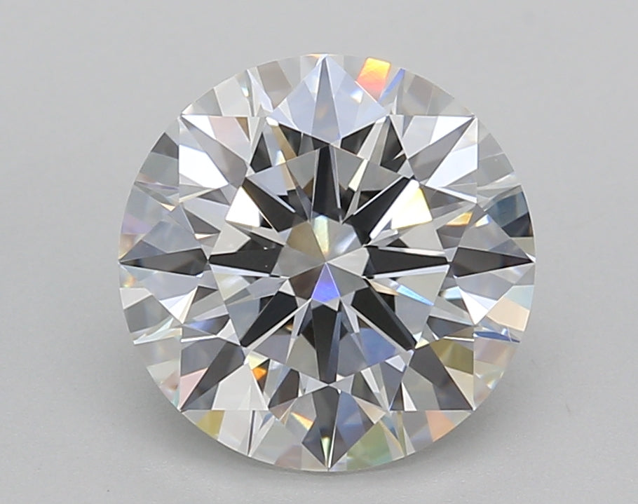 3.03 Carat Round Shaped, Ideal Cut, E Color, VVS2 Clarity, IGI Certified Lab Grown Diamond