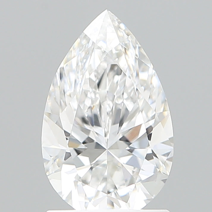 1.41 Carat Pear Shaped, Ideal Cut, E Color, VVS1 Clarity, IGI Certified Lab Grown Diamond