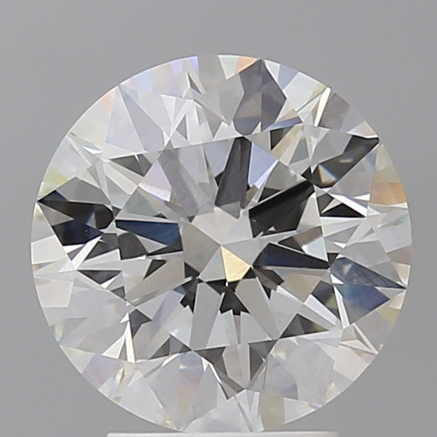 3.55 Carat Round Shaped, Ideal Cut, F Color, VVS2 Clarity, IGI Certified Lab Grown Diamond