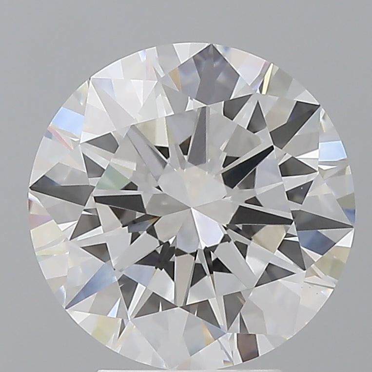 4.00 Carat Round Shaped, Excellent Cut, E Color, VVS2 Clarity, IGI Certified Lab Grown Diamond