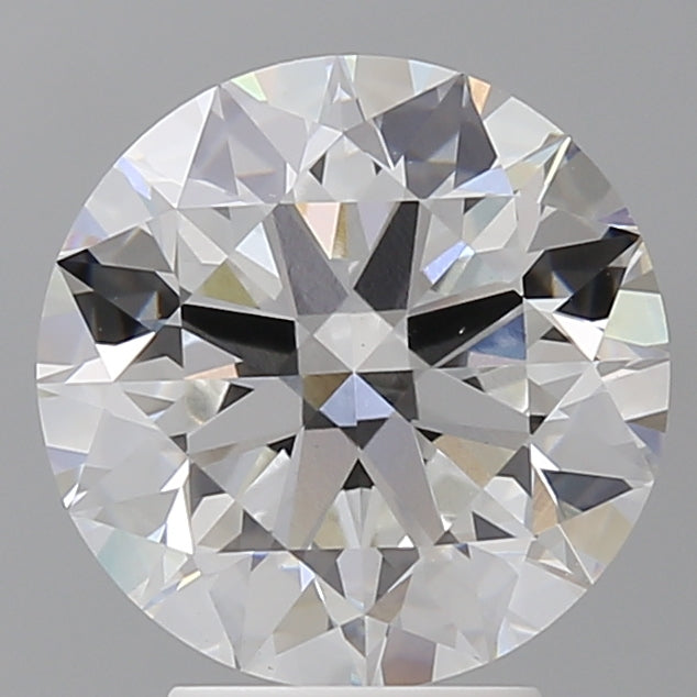 4.07 Carat Round Shaped, Ideal Cut, E Color, VVS2 Clarity, IGI Certified Lab Grown Diamond