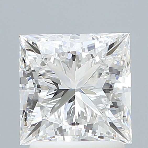 2.10 Carat Princess Shaped, Ideal Cut, D Color, VVS2 Clarity, IGI Certified Lab Grown Diamond