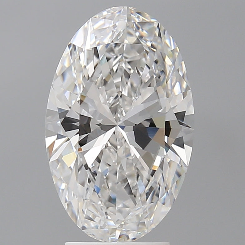 3.59 Carat Oval Shaped, Ideal Cut, E Color, VVS2 Clarity, IGI Certified Lab Grown Diamond