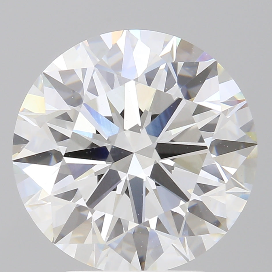 4.09 Carat Round Shaped, Ideal Cut, E Color, VVS2 Clarity, IGI Certified Lab Grown Diamond