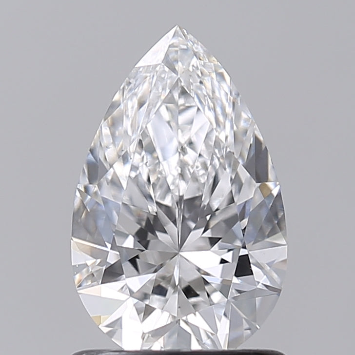 1.01 Carat Pear Shaped, Very Good Cut, D Color, VS1 Clarity, IGI Certified Lab Grown Diamond
