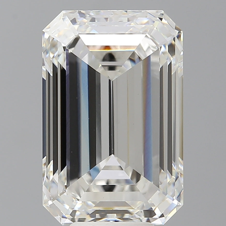 9.05 Carat Emerald Shaped, Ideal Cut, F Color, VS1 Clarity, IGI Certified Lab Grown Diamond