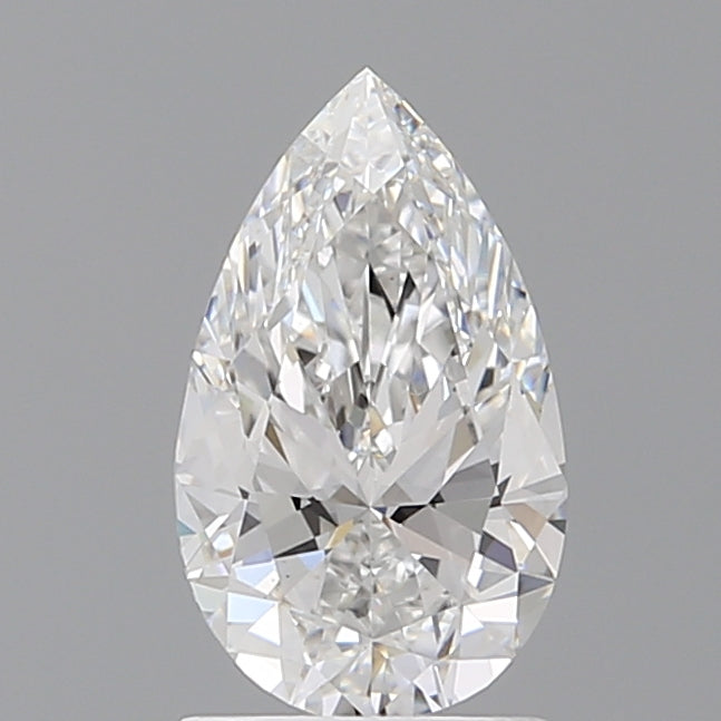 1.54 Carat Pear Shaped, Ideal Cut, D Color, VS1 Clarity, IGI Certified Lab Grown Diamond