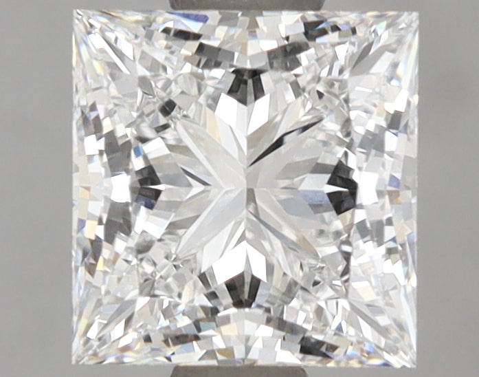 2.10 Carat Princess Shaped, Ideal Cut, D Color, VVS1 Clarity, IGI Certified Lab Grown Diamond