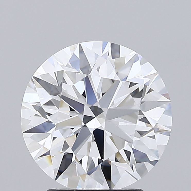 3.05 Carat Round Shaped, Ideal Cut, D Color, VVS2 Clarity, IGI Certified Lab Grown Diamond