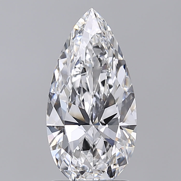 2.03 Carat Pear Shaped, Ideal Cut, D Color, VVS2 Clarity, IGI Certified Lab Grown Diamond