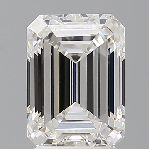 2.56 Carat Emerald Shaped, Ideal Cut, E Color, VVS2 Clarity, IGI Certified Lab Grown Diamond