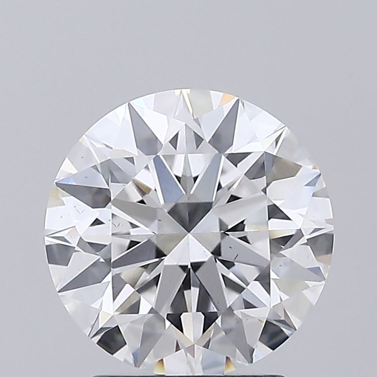 2.10 Carat Round Shaped, Ideal Cut, D Color, VS2 Clarity, IGI Certified Lab Grown Diamond