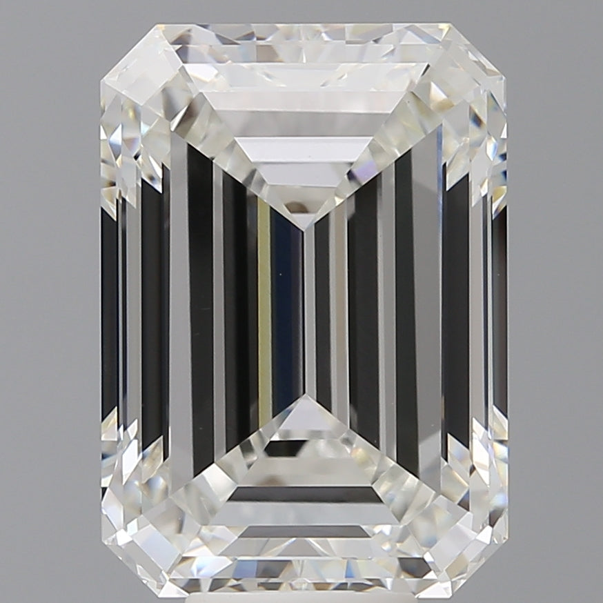 10.51 Carat Emerald Shaped, Ideal Cut, F Color, VVS2 Clarity, IGI Certified Lab Grown Diamond