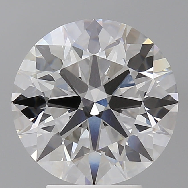 4.10 Carat Round Shaped, Ideal Cut, E Color, VVS2 Clarity, IGI Certified Lab Grown Diamond