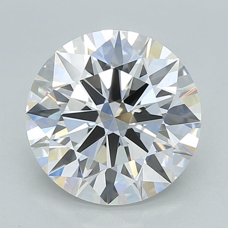 3.01 Carat Round Shaped, Ideal Cut, E Color, VVS2 Clarity, IGI Certified Lab Grown Diamond