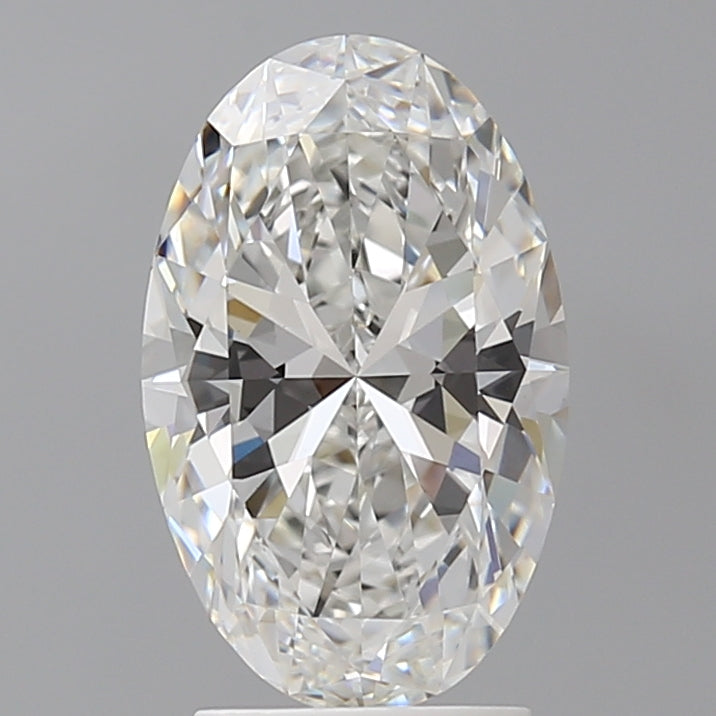 2.60 Carat Oval Shaped, Ideal Cut, F Color, VVS2 Clarity, IGI Certified Lab Grown Diamond