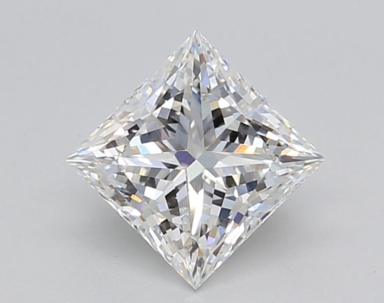 1.10 Carat Princess Shaped, Excellent Cut, D Color, VS1 Clarity, IGI Certified Lab Grown Diamond