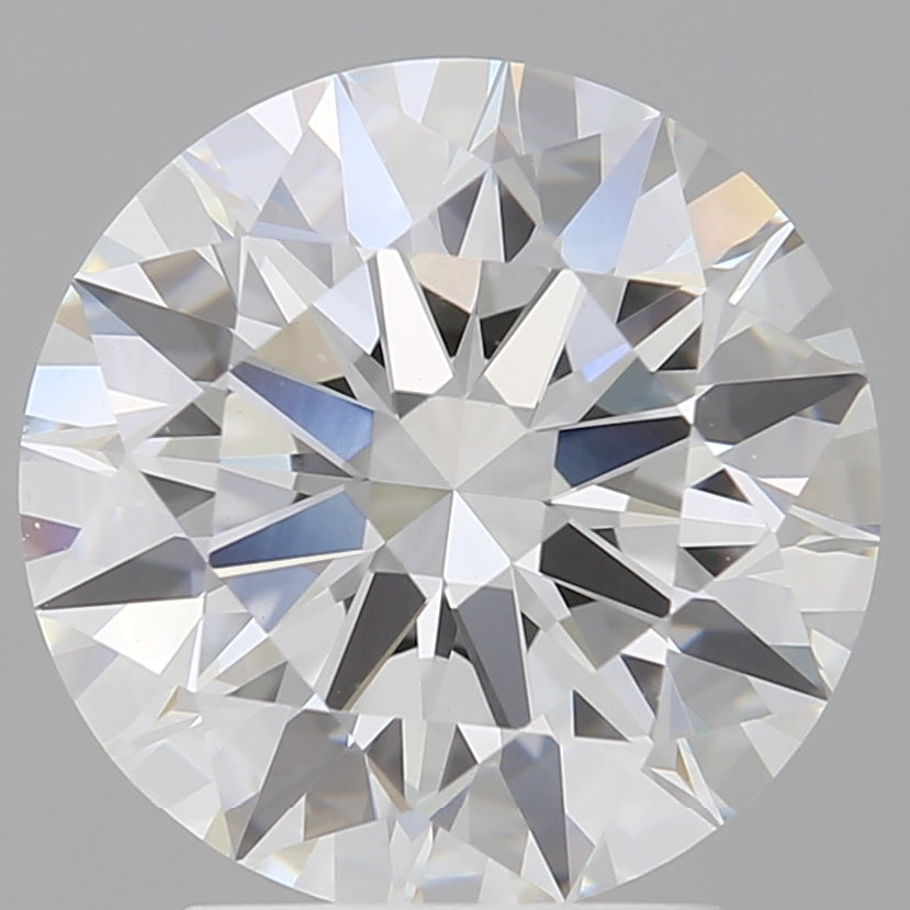 3.10 Carat Round Shaped, Ideal Cut, E Color, VVS2 Clarity, IGI Certified Lab Grown Diamond