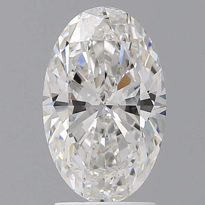 2.54 Carat Oval Shaped, Ideal Cut, E Color, VVS2 Clarity, IGI Certified Lab Grown Diamond