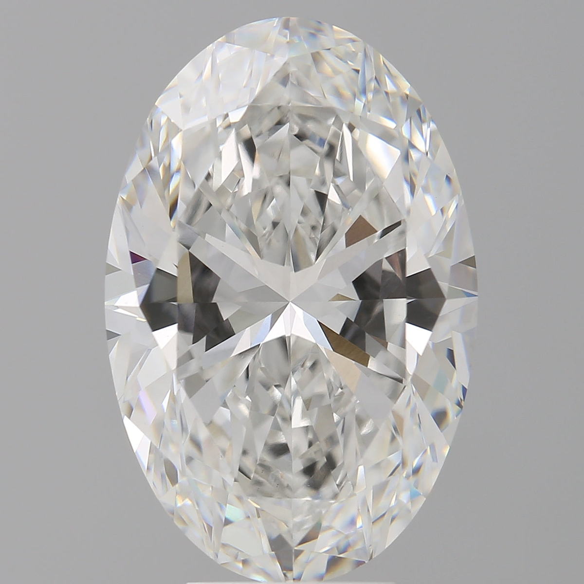 7.58 Carat Oval Shaped, Ideal Cut, F Color, VVS2 Clarity, IGI Certified Lab Grown Diamond