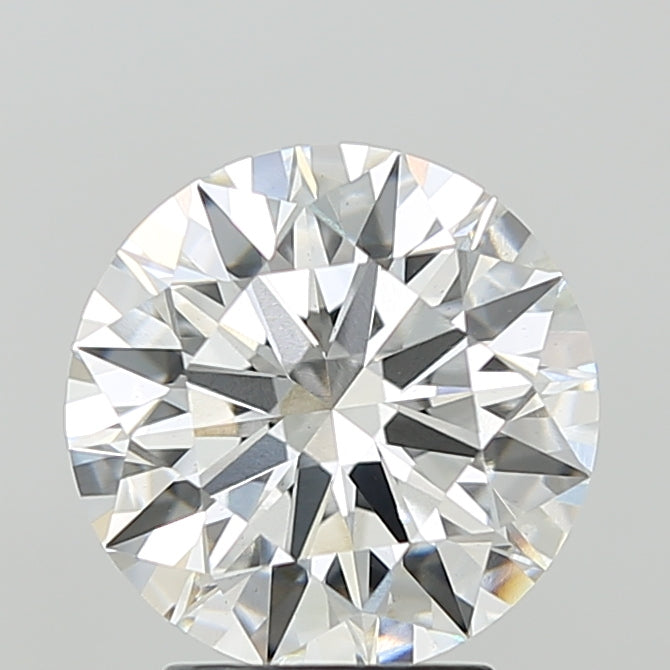 3.10 Carat Round Shaped, Ideal Cut, F Color, VVS2 Clarity, IGI Certified Lab Grown Diamond