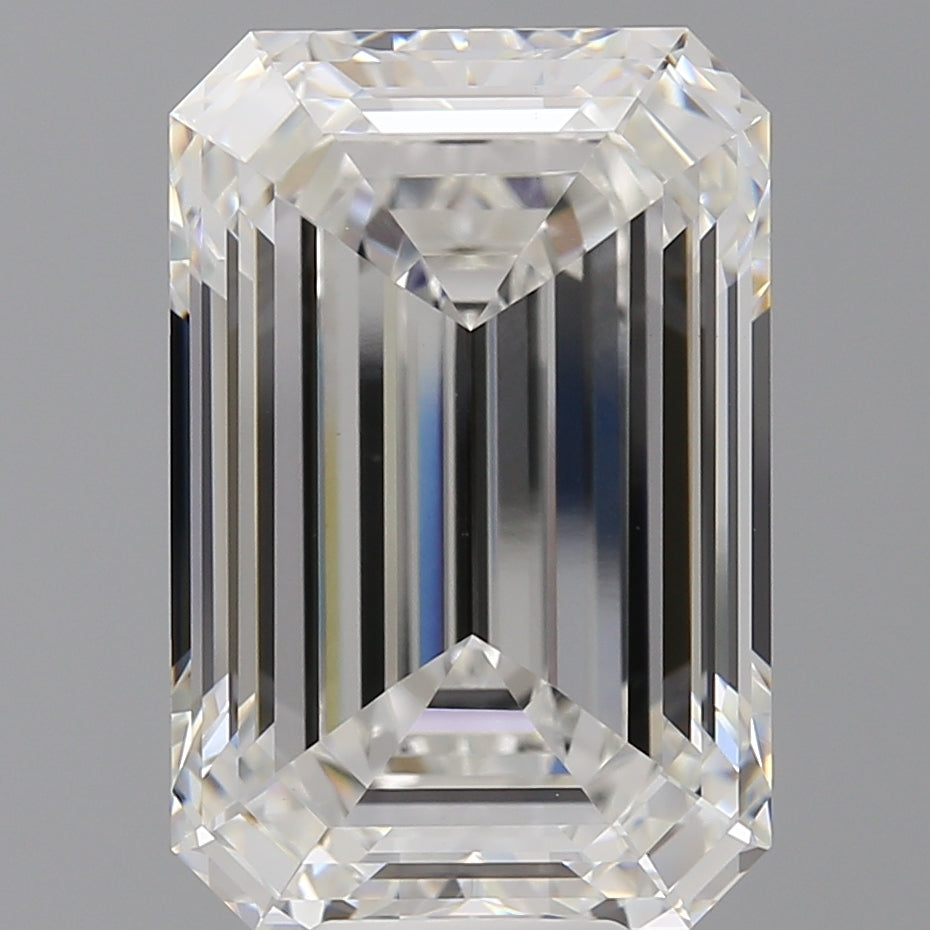 11.59 Carat Emerald Shaped, Ideal Cut, F Color, VVS2 Clarity, IGI Certified Lab Grown Diamond