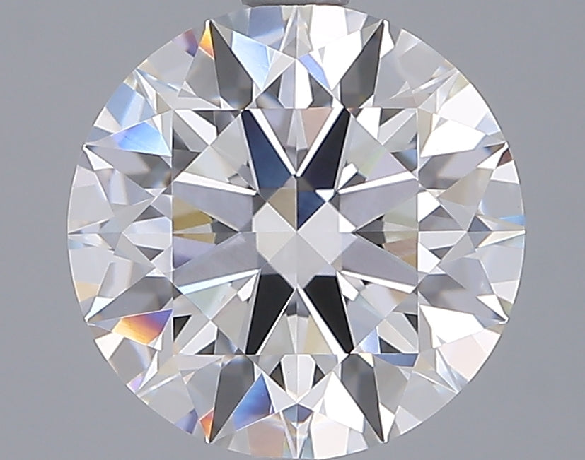 3.07 Carat Round Shaped, Ideal Cut, D Color, VVS2 Clarity, IGI Certified Lab Grown Diamond