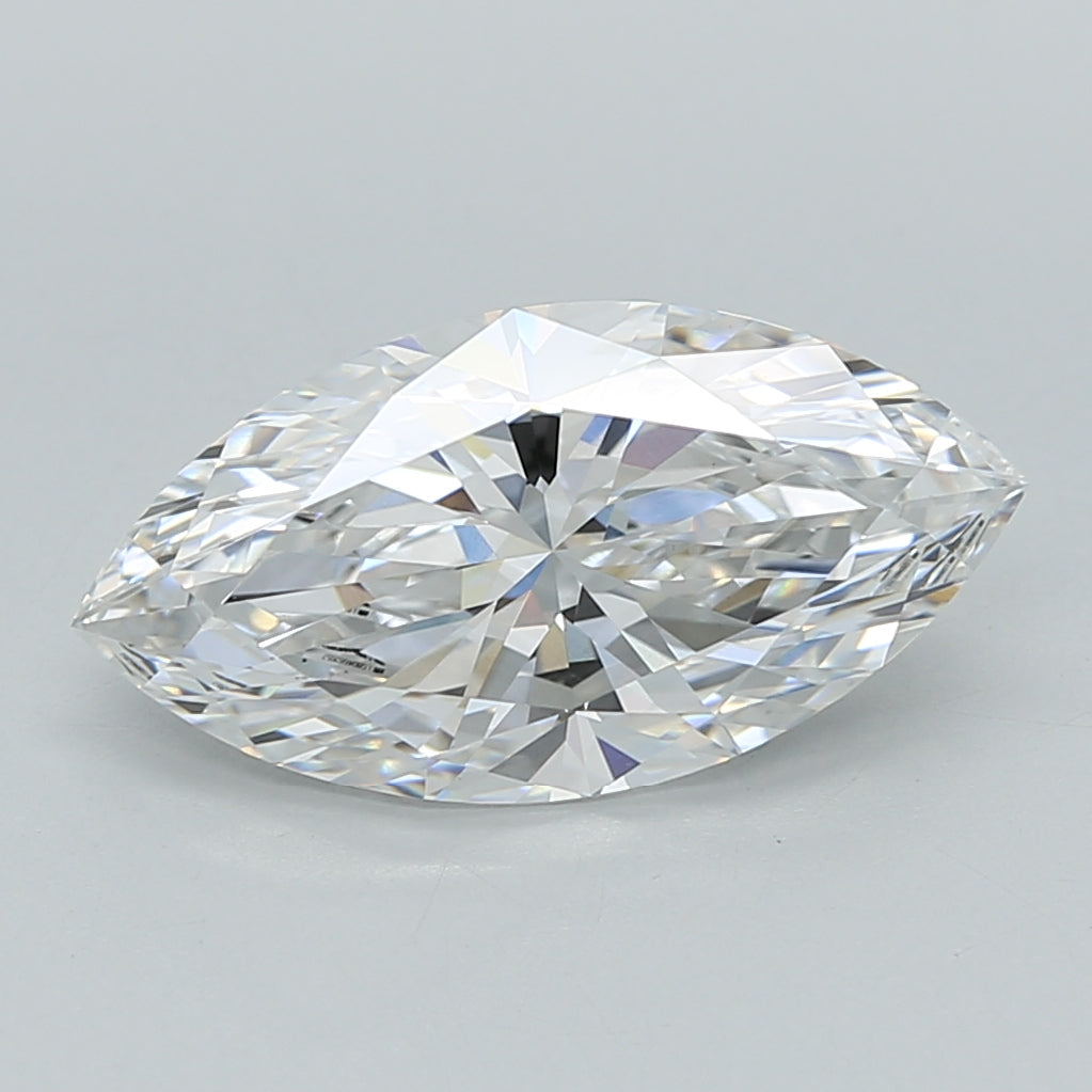 2.53 Carat Marquise Shaped, Ideal Cut, D Color, VS1 Clarity, IGI Certified Lab Grown Diamond