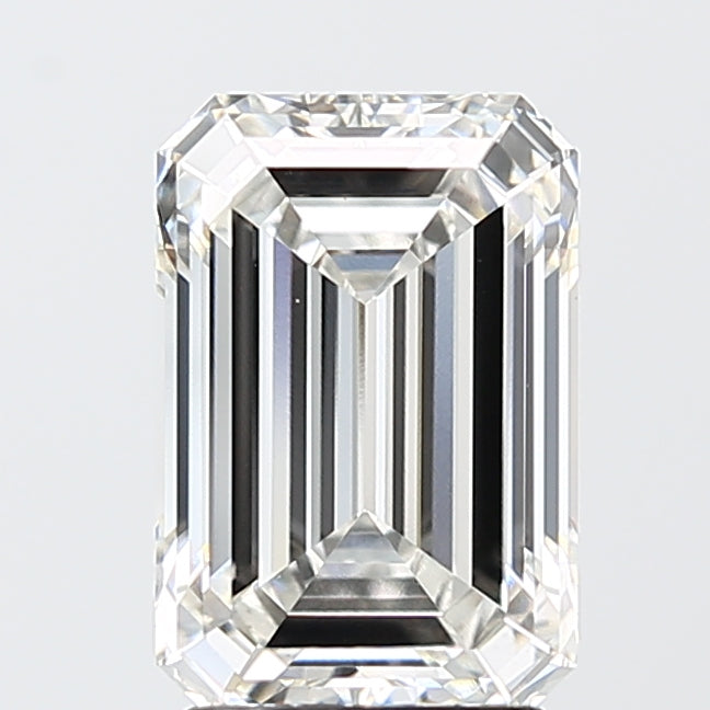 3.05 Carat Emerald Shaped, Ideal Cut, F Color, VS1 Clarity, IGI Certified Lab Grown Diamond