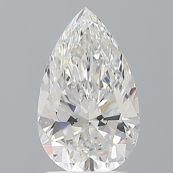 1.60 Carat Pear Shaped, Ideal Cut, E Color, VVS2 Clarity, IGI Certified Lab Grown Diamond