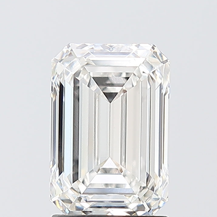 2.09 Carat Emerald Shaped, Ideal Cut, F Color, VS1 Clarity, IGI Certified Lab Grown Diamond