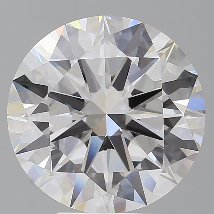 6.59 Carat Round Shaped, Excellent Cut, F Color, VVS2 Clarity, IGI Certified Lab Grown Diamond