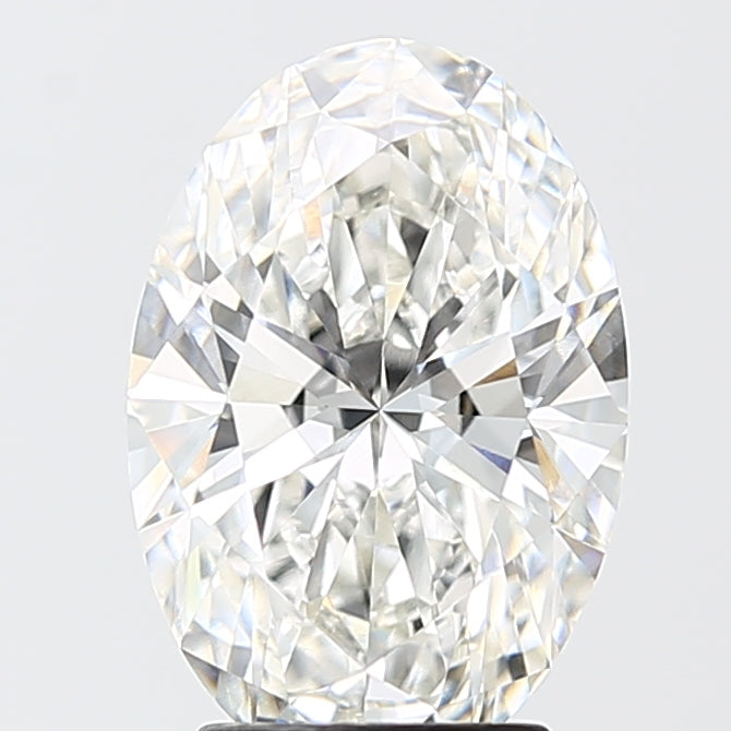 3.10 Carat Oval Shaped, Ideal Cut, F Color, VVS2 Clarity, IGI Certified Lab Grown Diamond