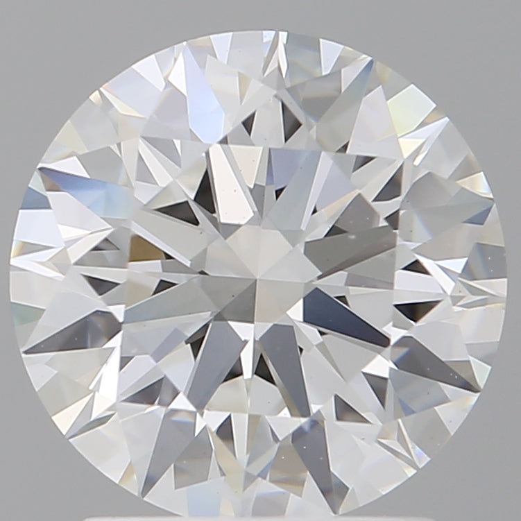 2.10 Carat Round Shaped, Ideal Cut, E Color, VVS2 Clarity, IGI Certified Lab Grown Diamond