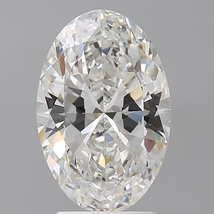 3.09 Carat Oval Shaped, Ideal Cut, F Color, VVS2 Clarity, IGI Certified Lab Grown Diamond